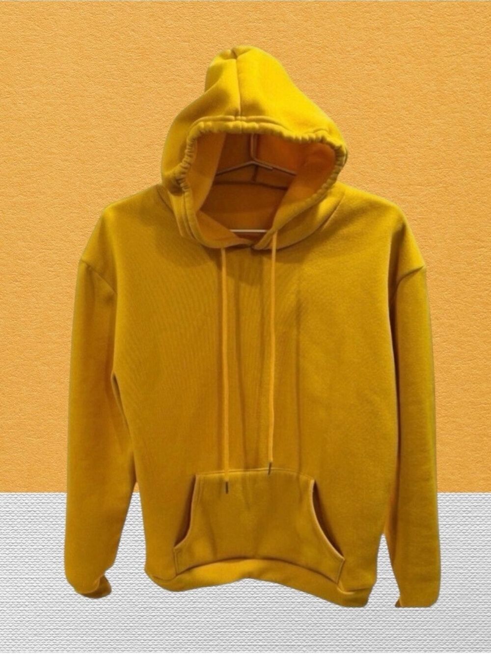 Shein Mustard Yellow Hoodie Sweatshirt Size Medium